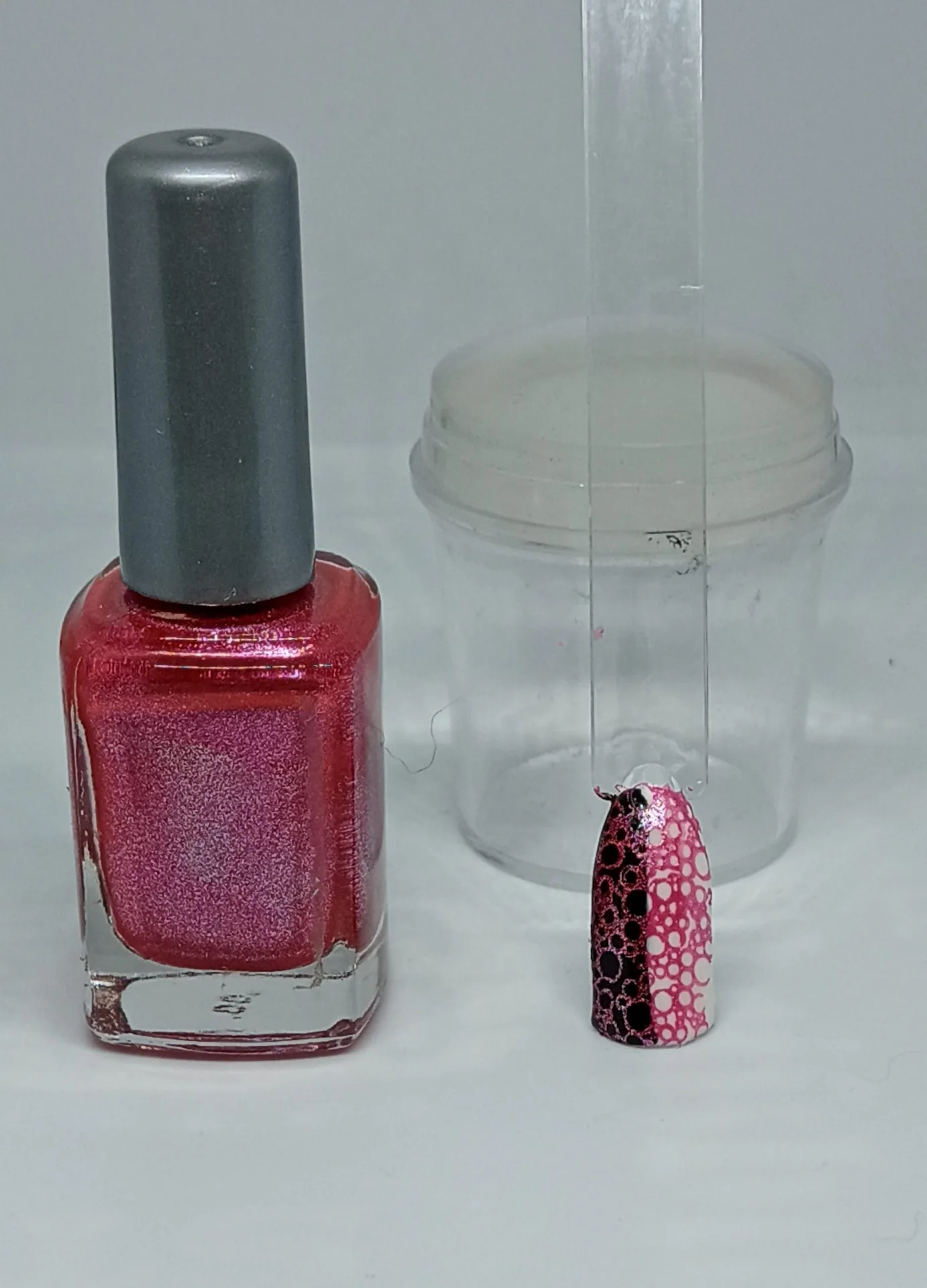 Esmalte para stamping rojo metálico