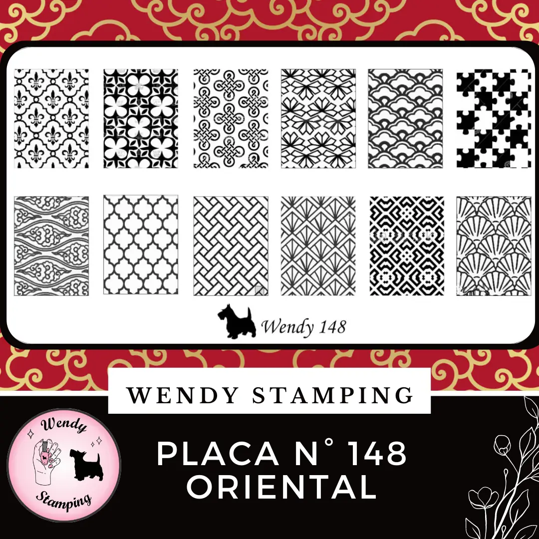 Placa Stamping N 148 Oriental