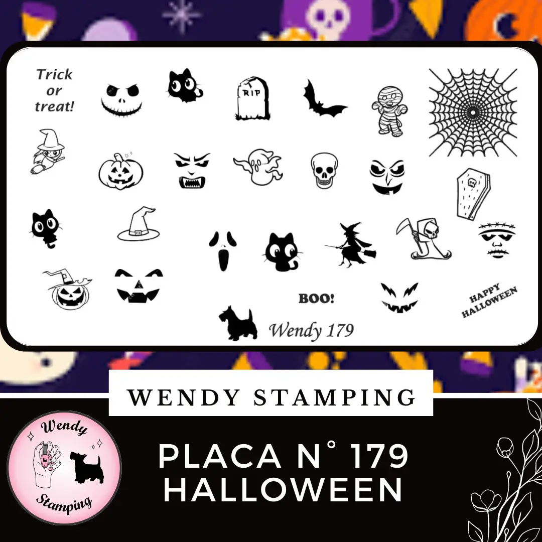 Placa Stamping N 179 Halloween