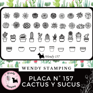 Placa Stamping N 157 Cactus