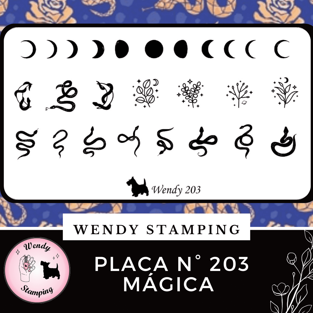 Placa Stamping N 203 Mágica