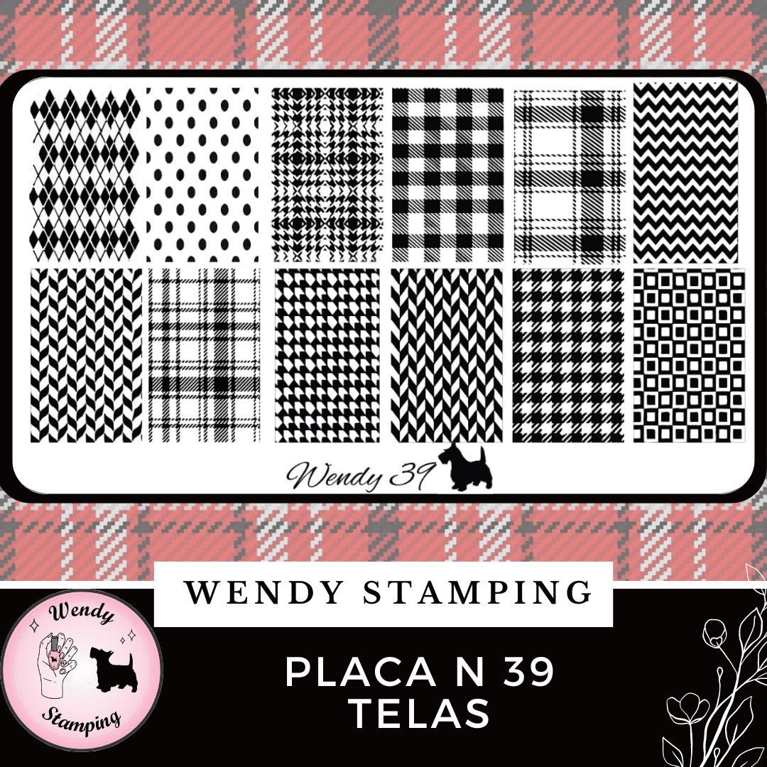 Placa Stamping N 39 Telas