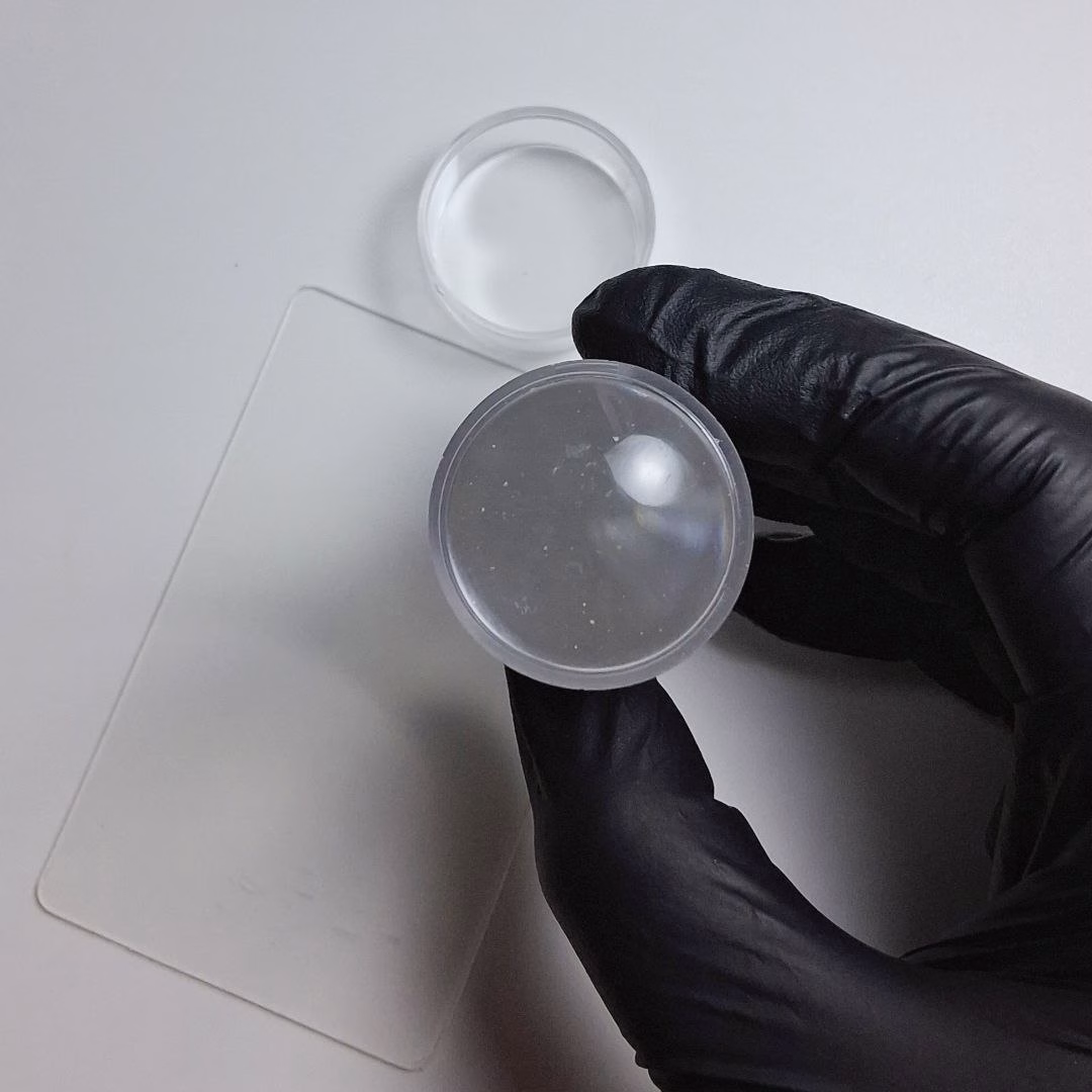 Sello alto 2,2 cm de diametro silicona rígida con raspador - Imagen 2