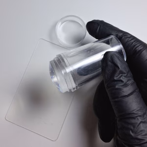 Sello alto 2,2 cm de diametro silicona rígida con raspador