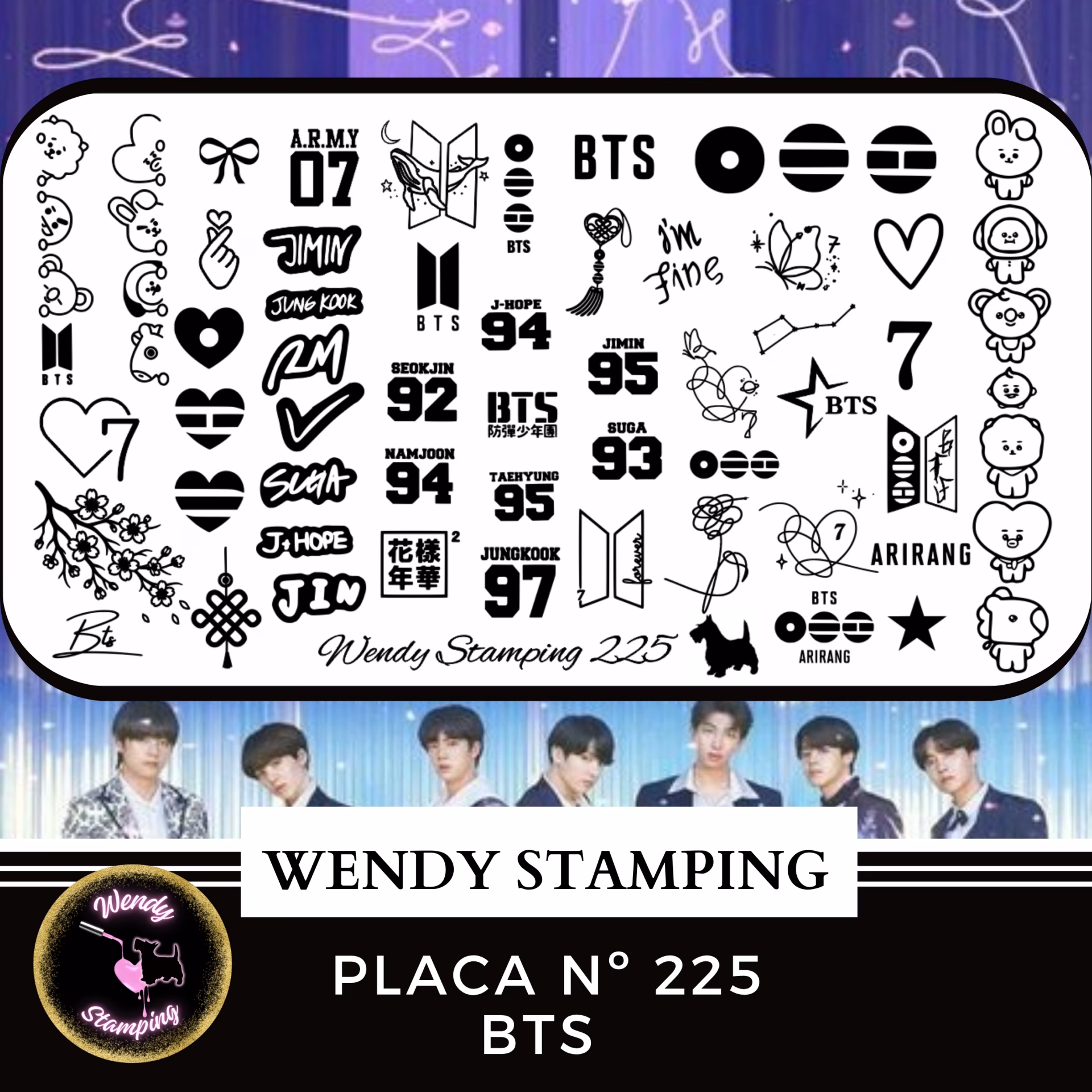 Placa Stamping N225 BTS